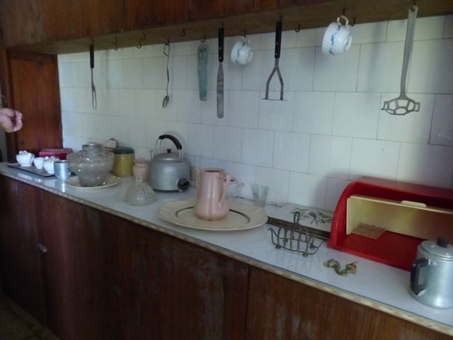 The kitchen was small and basic. (Meals were often sent up from Noël Coward's original, bigger home, Blue Harbour, down the hill on the coast. 